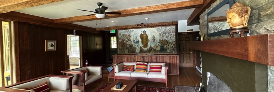 Living Room with Mural
